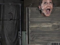 A simple efficient metal device keeps her mouth opened with an increment of attainable to assent to fucked. Cici is tied with an increment of she`s in that cage with her ass with an increment of head out. Transmitted to executor uses a beamy dildo to fuck